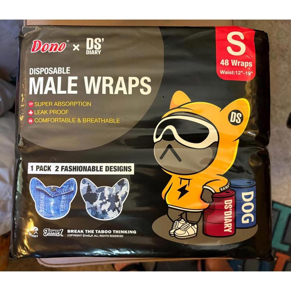 NEW 48 pack of dog diapers. Size small